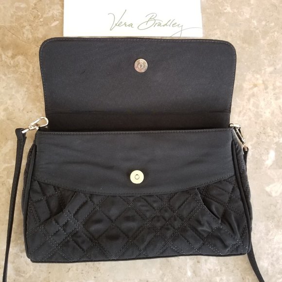 Like NEW Vera Bradley Quilted Microfiber Convertible Clutch Shoulder Crossbody - Picture 6 of 12